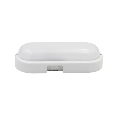 LED απλίκα πολυκαρβονική pc οβάλ  λευκή 230x100mm 20W 230V 2000lm CCT 3000/4000/6500K στεγανή IP54 