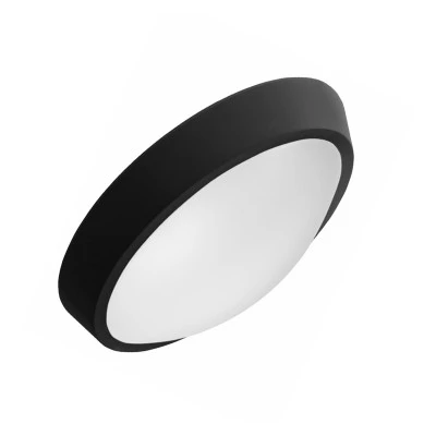 Led απλίκα πολυκαρμπονική pc οβάλ μαύρη 240x163mm 15W 230V ενδιάμεσο λευκό φως 4000k στεγανή IP65