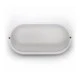 Led απλίκα πλαστική pc λευκή οβάλ 260x135mm 18W ενδιάμεσο λευκό φως 4000k εξωτερικού χώρου IP54