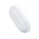 Led απλίκα πλαστική pc λευκή οβάλ 260x135mm 18W ενδιάμεσο λευκό φως 4000k εξωτερικού χώρου IP54