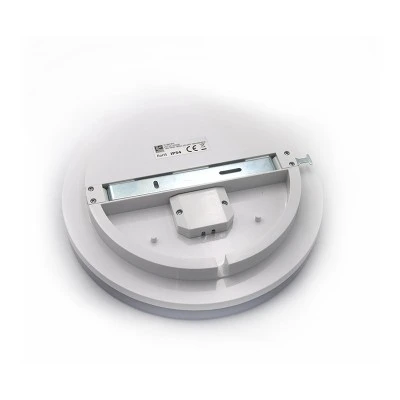 Led πλαφονιέρα λευκή στρογγυλή 18W 230V 4000k ενδιάμεσο φως 1800lm με κάλυμμα ματ πολυκαρμπονάτ IP54