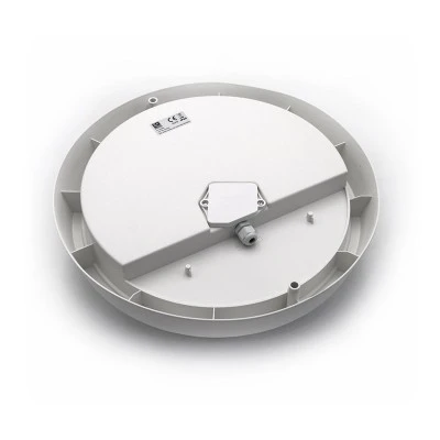 Πλαφονιέρα Led στρόγγυλη πλαστική λεύκη Ø320mm 30W ενδιάμεσο λευκό φως 4000k εξωτερικού χώρου IP65