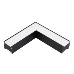Γωνία LED ντιμαριζόμενη για φωτιστικό γραμμικό μίνι 10.5W 1260lm 3000K μαύρο Γωνία LED ντιμαριζόμενη για φωτιστικό γραμμικό μίνι 10.5W 1260lm 3000K μαύρο