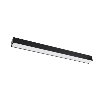 Φωτιστικό γραμμικό LED mini αλουμινίου dimmable 18W 230V θερμό φως 3000K 60cm μαύρο