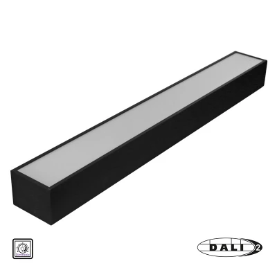 Φωτιστικό LED αλουμινίου γραμμικό 18W dim DALI 230V 3000K 60cm μαύρο