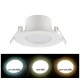 Led σποτ μπάνιου λευκό στρογγυλό χωνευτό 6W 230V 3000k θερμό φως 120° 450lm στεγανό IP54
