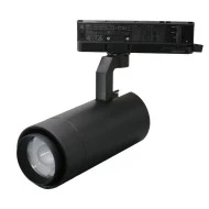 LED σποτ ράγας 4 γραμμών (τριφασικό) ρυθμιζόμενο ντιμαριζόμενο 20W 230V ενδιάμεσο λευκό φως 4000K μαύρο Φ67x156mm