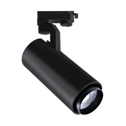 Σποτ ράγας LED 4 καλωδίων ρυθμιζόμενο 20°-60° 30W 230V ενδιάμεσο χρώμα φωτός 4000K μαύρο αλουμινίου