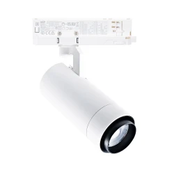 LED σποτ ράγας 4 γραμμών ρυθμιζόμενο ντιμαριζόμενο COB 40W 230V ενδιάμεσο φως 4000K Φ95x191mm λευκό