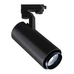 Σποτ ράγας LED 4 καλωδίων ρυθμιζόμενο 20°-60° 40W 230V ενδιάμεσο χρώμα φωτός 4000K μαύρο αλουμινίου