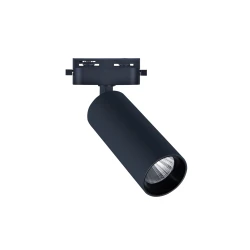 LED σποτ ράγας 2 γραμμών COB 10W ντιμαριζόμενο 230V θερμό λευκό φως 3000K 1200lm 36° μαύρο Φ54x153mm