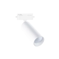 LED σποτ ράγας 2 γραμμών COB 10W ντιμαριζόμενο 230V θερμό λευκό φως 4000K 36° λευκό Φ54x153mm