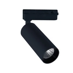 LED σποτ ράγας 2 γραμμών COB 10W 230V ενδιάμεσο λευκό φως 4000K 1200lm 36° μαύρο 54x153mm
