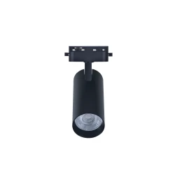 LED σποτ ράγας μονοφασικό COB 20W ντιμαριζόμενο 230V θερμό φως 3000K 36° Φ74x175mm μαύρο LED σποτ ράγας μονοφασικό COB 20W ντιμαριζόμενο 230V θερμό φως 3000K 36° Φ74x175mm μαύρο