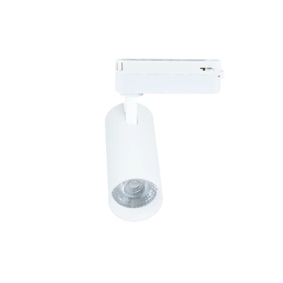 LED σποτ ράγας 2 γραμμών COB 20W 230V θερμό λευκό φως 4000K 2400lm 36° λευκό Φ60x165mm LED σποτ ράγας 2 γραμμών COB 20W 230V θερμό λευκό φως 4000K 2400lm 36° λευκό Φ60x165mm