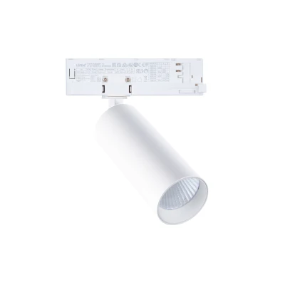 LED σποτ ράγας τριφασικό (4 γραμμών) COB 10W 230V ενδιάμεσο φως 4000K 36° Φ54x153mm λευκό