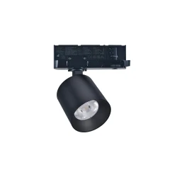LED σποτ ράγας 4 γραμμών COB 20W 230V θερμό λευκό φως 3000K 38° μαύρο Φ74x71mm