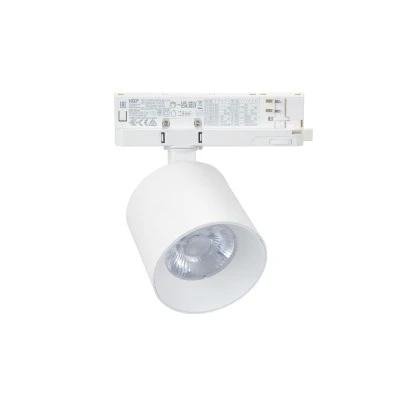 LED σποτ ράγας 4 γραμμών (τριφασικό) COB 20W ντιμαριζόμενο 230V θερμό λευκό 4000K 2400lm 38° λευκό Ra90 Φ74x71mm LED σποτ ράγας 4 γραμμών (τριφασικό) COB 20W ντιμαριζόμενο 230V θερμό λευκό 4000K 2400lm 38° λευκό Ra90 Φ74x71mm