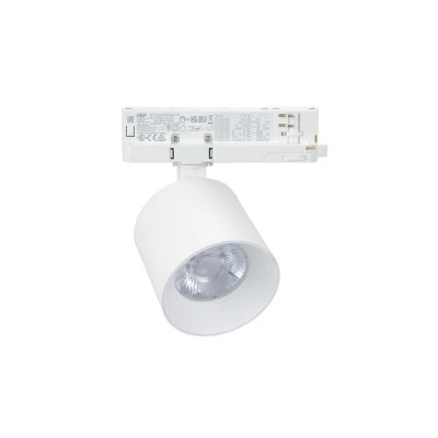 LED σποτ ράγας 4 γραμμών (τριφασικό) COB 30W ντιμαριζόμενο 230V θερμό λευκό 3000K 38° λευκό Φ88x87mm