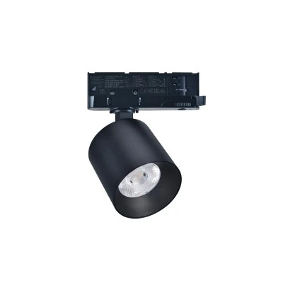 LED σποτ ράγας 4 γραμμών (τριφασικό) COB 30W 230V θερμό λευκό 3000K 38° μαύρο Φ88x88mm LED σποτ ράγας 4 γραμμών (τριφασικό) COB 30W 230V θερμό λευκό 3000K 38° μαύρο Φ88x88mm
