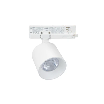 LED σποτ ράγας 4 γραμμών (τριφασικό) COB 30W ντιμαριζόμενο 230V ενδιάμεσο λευκό 4000K 38° λευκό Φ88x87mm