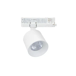 LED σποτ τριφασικής ράγας 4 γραμμών COB 40W 230V ενδιάμεσο φως 4000K 38° 4000lm Ra90 Φ100x115mm λευκό LED σποτ τριφασικής ράγας 4 γραμμών COB 40W 230V ενδιάμεσο φως 4000K 38° 4000lm Ra90 Φ100x115mm λευκό