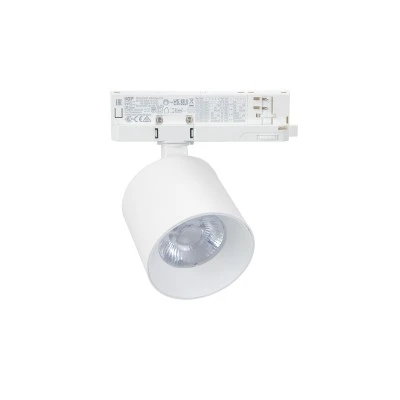 LED σποτ τριφασικής ράγας 4 γραμμών COB 40W 230V ενδιάμεσο φως 4000K 38° 4000lm Ra90 Φ100x115mm λευκό