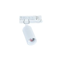 LED σποτ ράγας 4 καλωδίων ντιμαριζόμενο 10W 230V θερμό φως 3000K Φ55x110mm λευκό