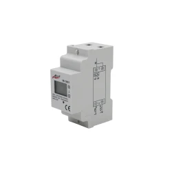 Γνώμονας μονοφασικός ψηφιακός ράγας 2 module 100A 