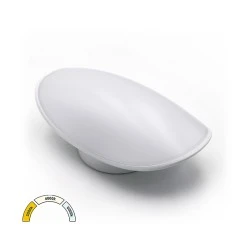 Απλίκα LED οβάλ λευκό χρώμα από αλουμίνιο 8W 640lm με δυνατότητα επιλογής φωτισμού CCT ΙΡ54 