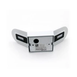 Φωτιστικό αλουμινίου Led επίτοιχο 8W 220-240VAC 3000k 640lm κυρτό λευκό έμμεσου φωτισμού IP54