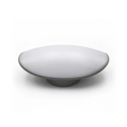 Led απλίκα αλουμινίου επίτοιχη γκρι 112x228mm 8W 230V θερμό φως 3000k 640lm IP54