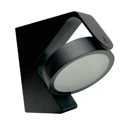 LED επίτοιχο φωτιστικό αλουμινίου περιστρεφόμενο CCT 3000K-4000K-6000K 13W 1000lm IP65 μαύρο 140x38x164mm Φ100mm