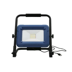 Προβολέας LED φορητός επαναφορτιζόμενος 25W ενδιάμεσο φως 4000K 2000 lm μπλε (3-2514)