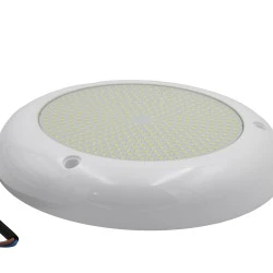 Φωτιστικό πισίνας επίτοιχο LED ρητίνης 24W 6500k ψυχρό χρώμα φωτός με τάση 12VAC/DC IP68 Φ23x3.6cm