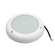Φωτιστικό πισίνας PC LED ρητίνης Φ230mm 24W εναλλαγή απόχρωση φωτός RGB 24VDC IP68 με 2 αγωγούς 