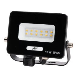 Προβολέας LED  10W 230V με ενδιάμεσο φως 4000K IP65 μαύρος
