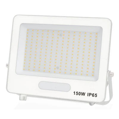 Προβολέας LED 150W 230V με θερμό φως 3000K 15000lm 120° IP65 λευκός 271x208x37mm