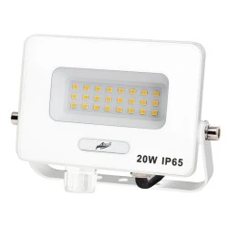 Προβολέας LED  20W 230V με ψυχρό φως 6200K IP65 λευκός