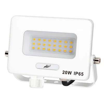 Προβολέας LED  20W 230V με ψυχρό φως 6200K IP65 λευκός