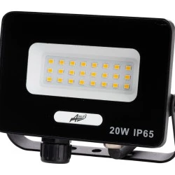 Προβολέας LED  20W 230V με ενδιάμεσο φως 4000K IP65 μαύρος