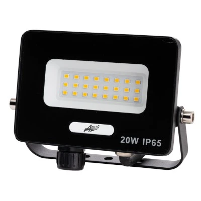 Προβολέας LED  20W 230V με ενδιάμεσο φως 4000K IP65 μαύρος