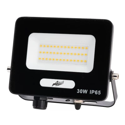 Προβολέας LED 30W 230V με ψυχρό φως 6200K IP65 μαύρος 140x107x27mm