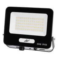 Προβολέας LED 50W 230V με ψυχρό φως 6200K 5000lm 120° IP65 μαύρος 180x140x32mm