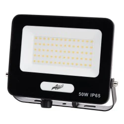 Προβολέας LED 50W 230V με ψυχρό φως 6200K 5000lm 120° IP65 μαύρος 180x140x32mm