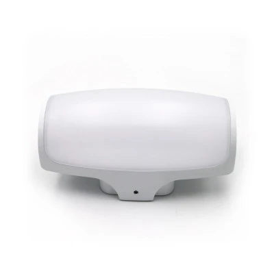 Led απλίκα αλουμινίου 132x225mm 12W 230V θερμό φως 3000k 960lm λευκή στεγανή IP54