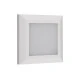 Led πλαφονιέρα τετράγωνη πλαστική λευκή d125mm 4W 3000k θερμό λευκό φως εξωτερικού χώρου IP65