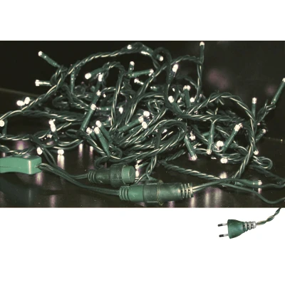 Λαμπάκια με 100 LED 230V θερμό LED Φ4mm πράσινο καλώδιο IP20 L:11,5m Λαμπάκια με 100 LED 230V θερμό LED Φ4mm πράσινο καλώδιο IP20 L:11,5m