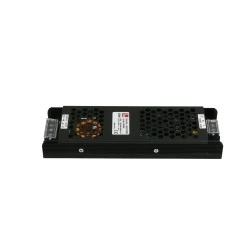 Τροφοδοτικό μίνι για ταινίες LED 12VDC 300W σε μαύρο χρώμα από αλουμίνιο IP20 