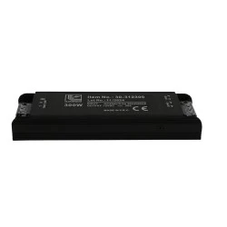 Τροφοδοτικό mini 300W μαύρο χρώμα από αλουμίνιο για ταινίες LED 230V/12VDC με προστασία από υπερθέρμανση